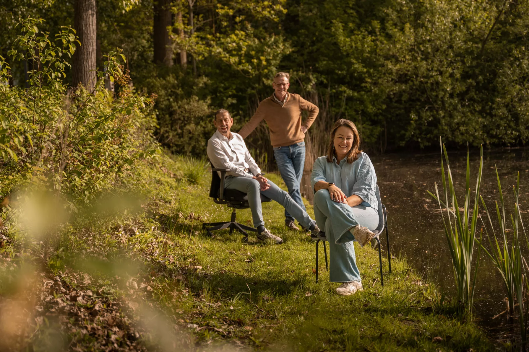 Team MEMO Koncept aan het water